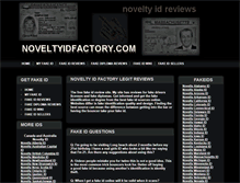 Tablet Screenshot of noveltyidfactory.com